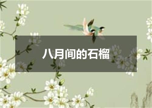 八月间的石榴