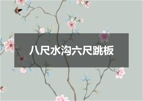 八尺水沟六尺跳板