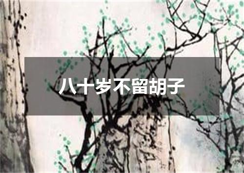八十岁不留胡子