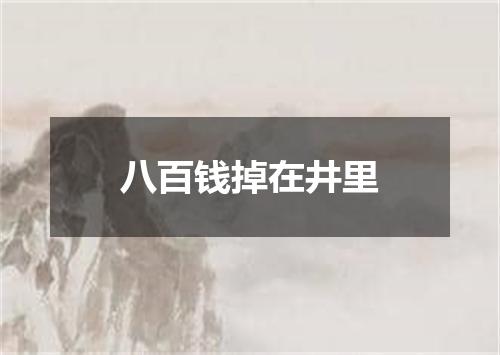 八百钱掉在井里