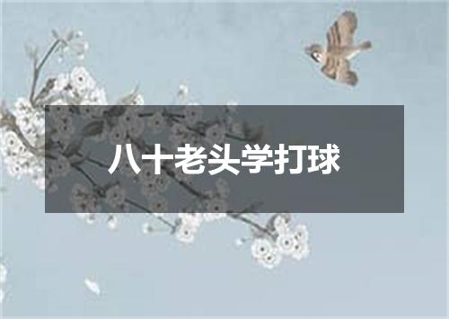 八十老头学打球