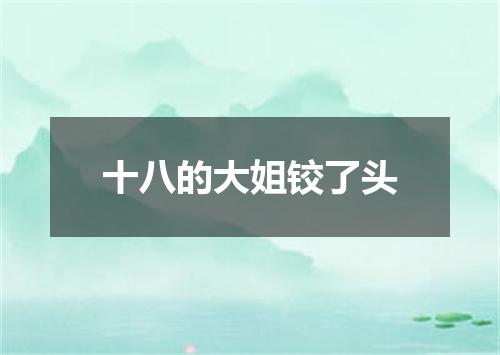 十八的大姐铰了头