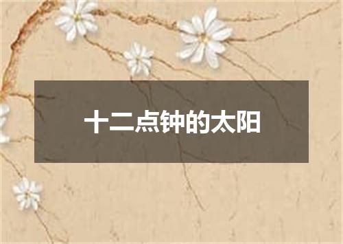 十二点钟的太阳