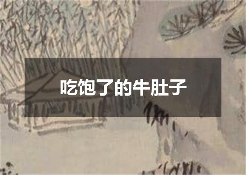 吃饱了的牛肚子