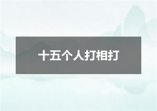 十五个人打相打