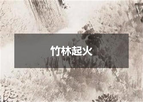 竹林起火