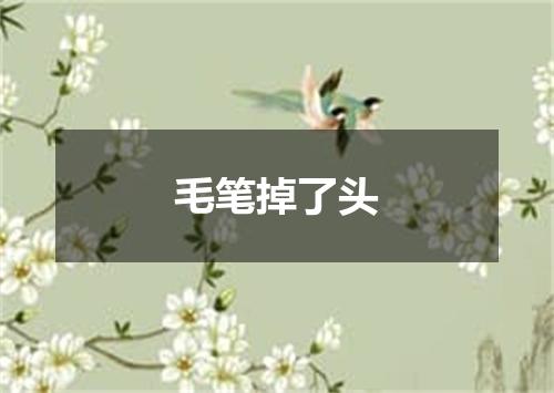 毛笔掉了头