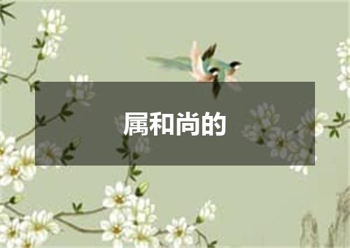 属和尚的