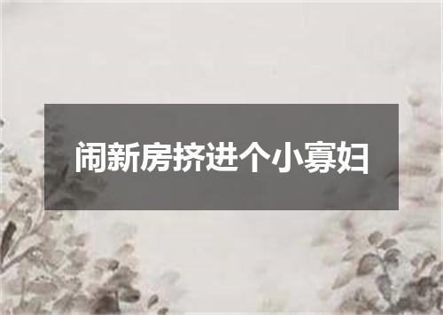 闹新房挤进个小寡妇