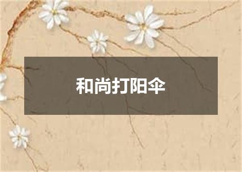 和尚打阳伞