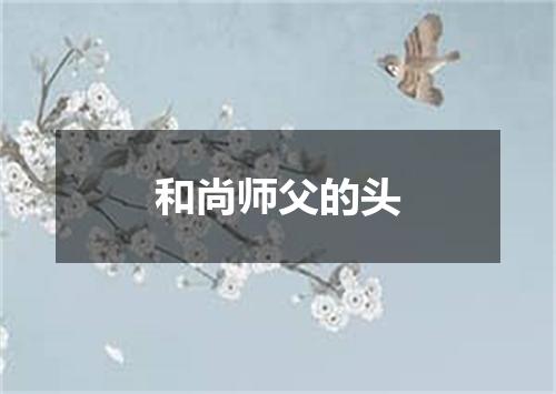 和尚师父的头