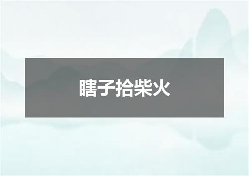 瞎子拾柴火