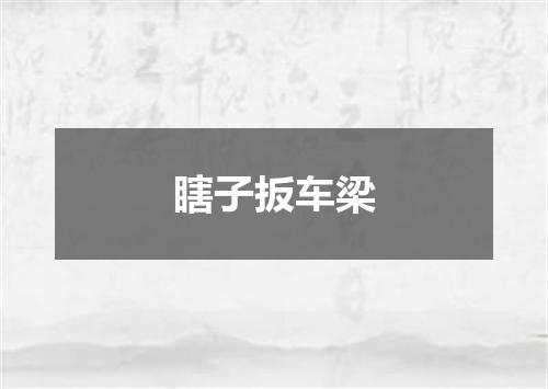 瞎子扳车梁
