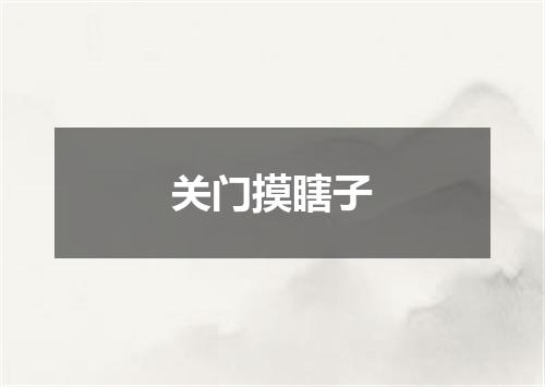 关门摸瞎子