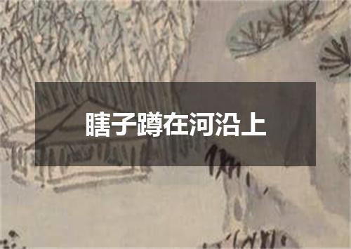 瞎子蹲在河沿上