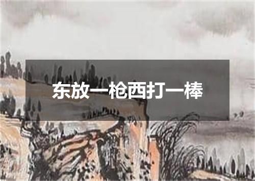 东放一枪西打一棒