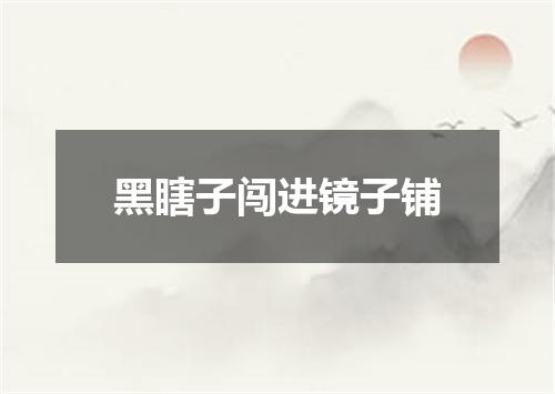 黑瞎子闯进镜子铺