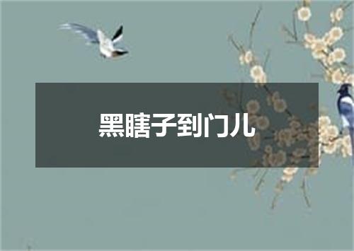 黑瞎子到门儿