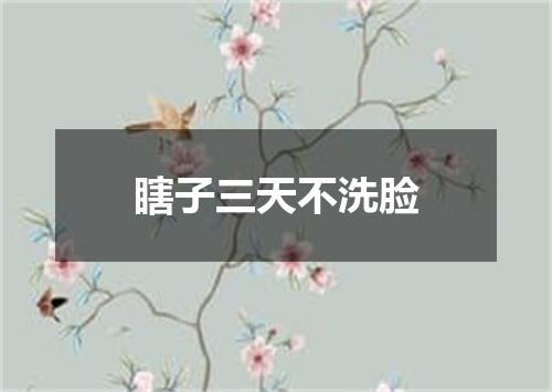 瞎子三天不洗脸