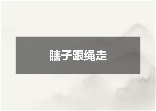 瞎子跟绳走