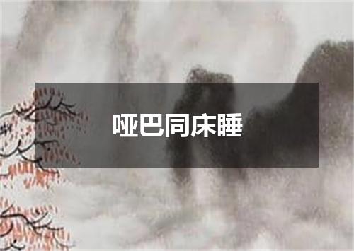 哑巴同床睡