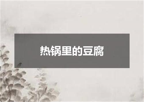 热锅里的豆腐