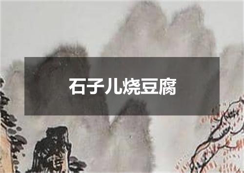石子儿烧豆腐