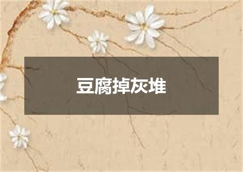 豆腐掉灰堆