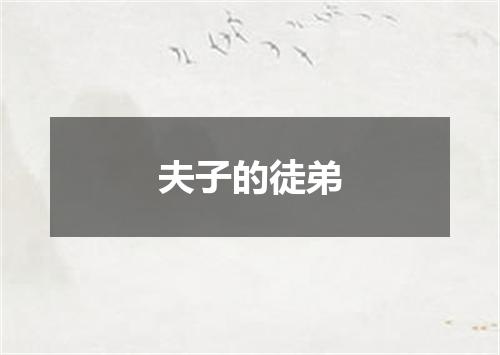 夫子的徒弟