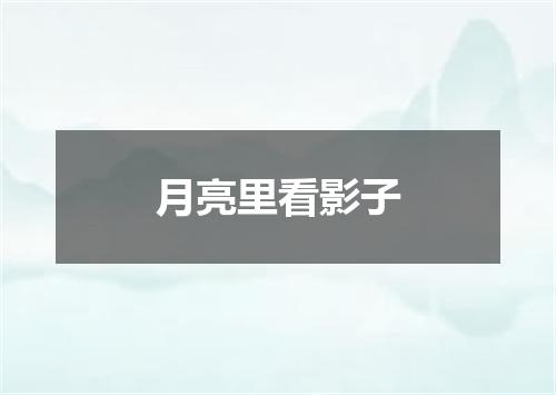 月亮里看影子