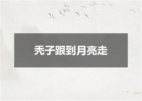 秃子跟到月亮走