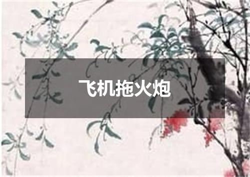 飞机拖火炮