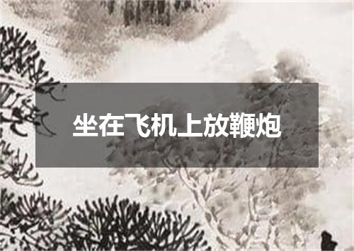 坐在飞机上放鞭炮