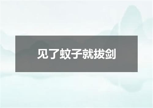 见了蚊子就拔剑
