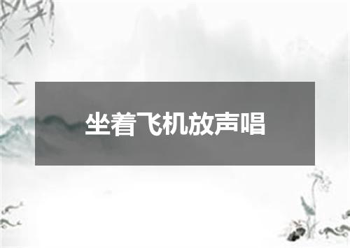 坐着飞机放声唱