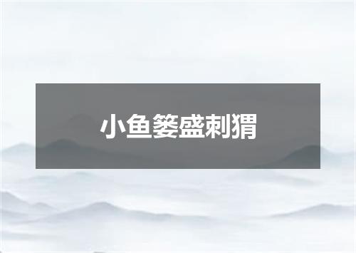 小鱼篓盛刺猬