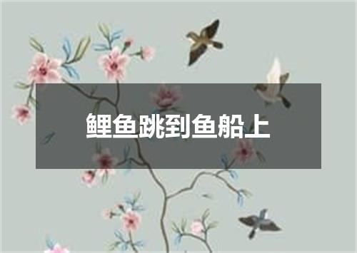 鲤鱼跳到鱼船上