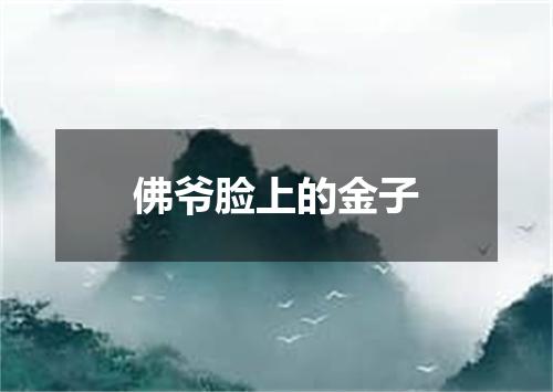 佛爷脸上的金子