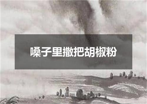 嗓子里撒把胡椒粉