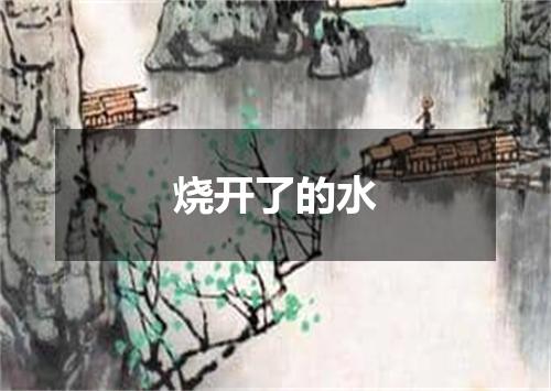 烧开了的水