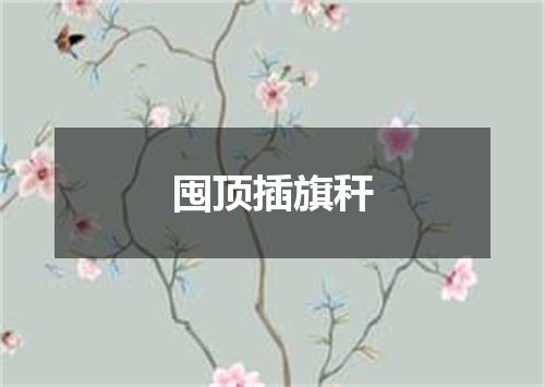 囤顶插旗秆