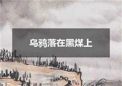 乌鸦落在黑煤上