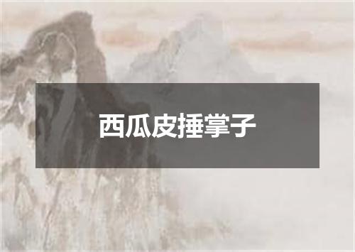 西瓜皮捶掌子