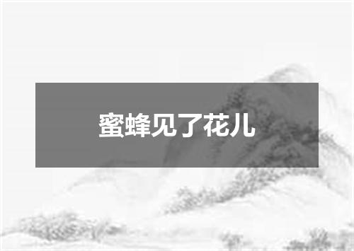 蜜蜂见了花儿