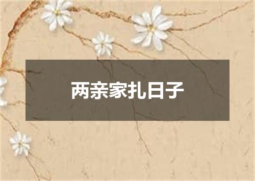 两亲家扎日子