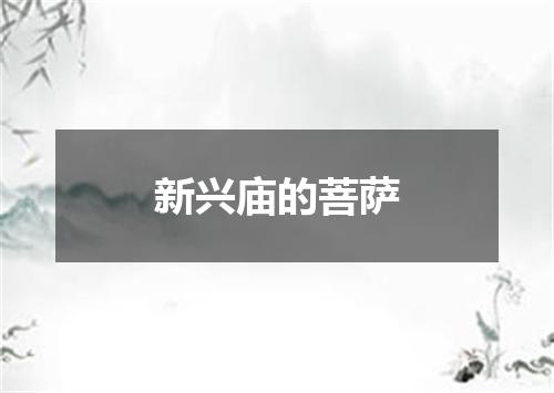 新兴庙的菩萨