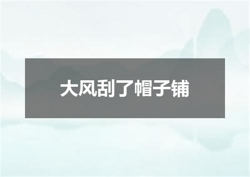 大风刮了帽子铺