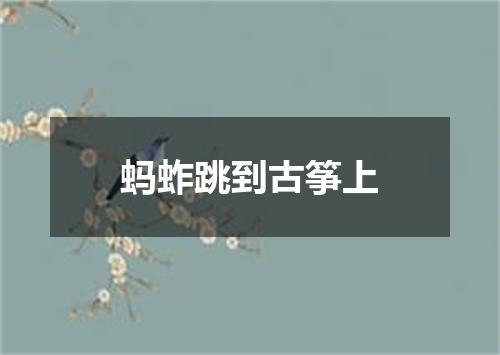 蚂蚱跳到古筝上