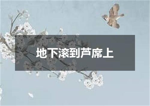 地下滚到芦席上