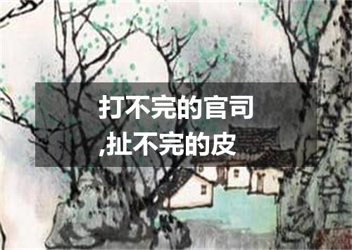 打不完的官司,扯不完的皮